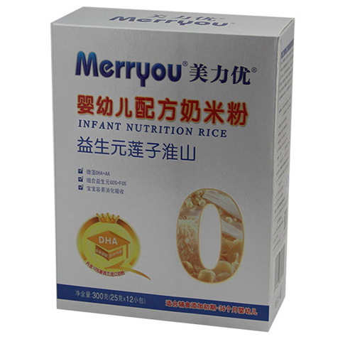 美力優(yōu)益生元淮山蓮子yingye奶米粉0段盒裝