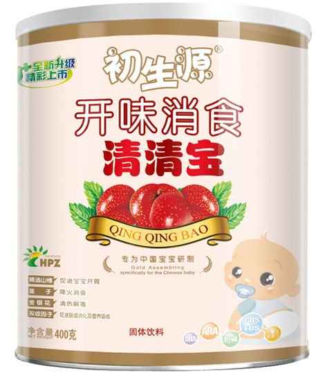 初生源開(kāi)胃消食清清寶聽(tīng)裝400g
