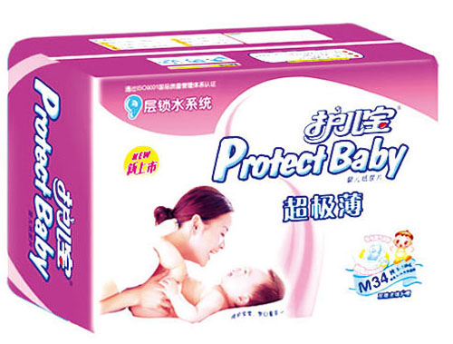 護兒寶超級薄yinge紙尿片M碼34片