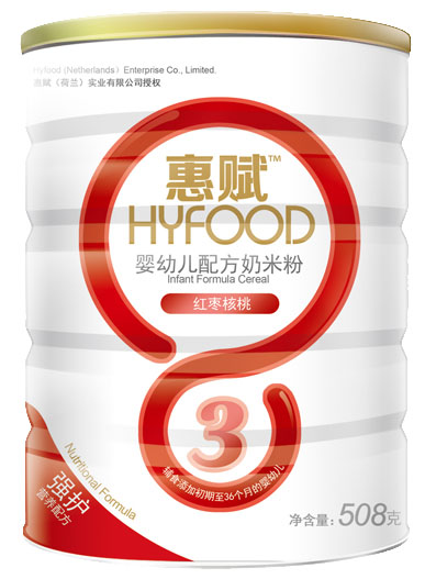 惠賦yingye紅棗核桃配方奶米粉