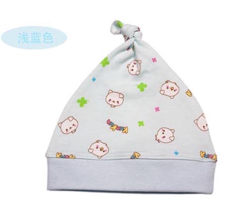 KUNKUNyinge用棉質(zhì)帽子淺藍(lán)色