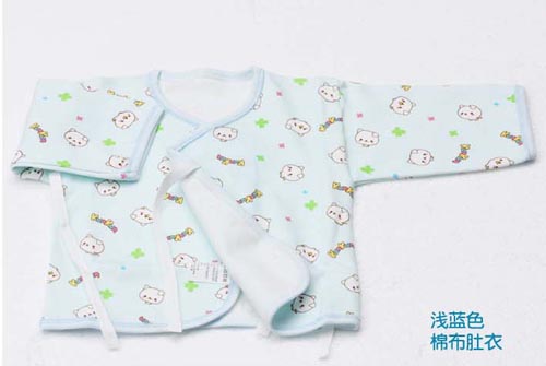 KUNKUNyinge棉質(zhì)肚衣淺藍(lán)色