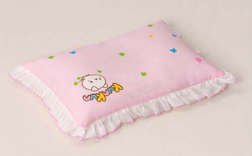 KUNKUN純棉造型yinge用枕頭粉紅色