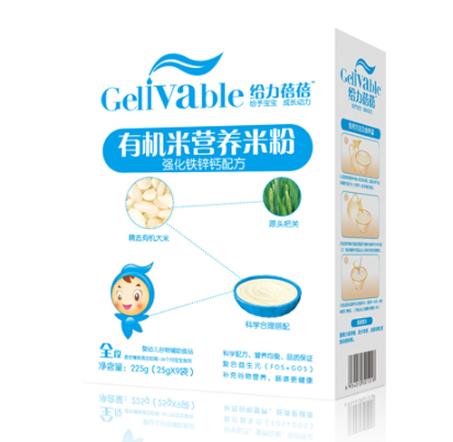 給力蓓蓓強(qiáng)化鐵鋅鈣配方有機(jī)米營養(yǎng)米粉