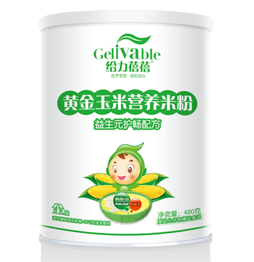 給力蓓蓓益生元護暢配方黃金玉米營養(yǎng)米粉