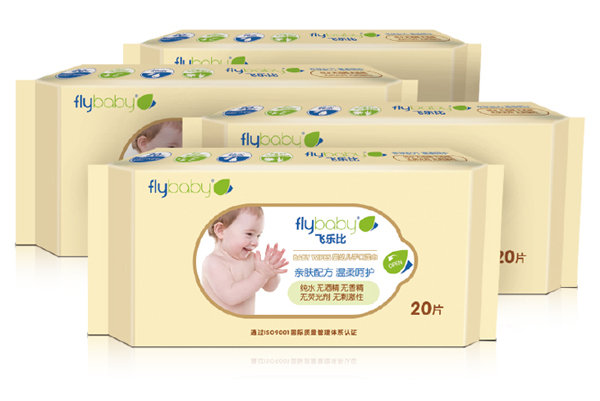 飛樂比yingye手口柔濕巾(20片×4連包)