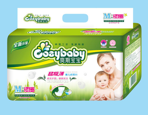 爽期寶寶超級薄茶葉yinge紙尿片M碼