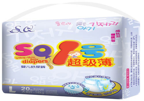 SQ1號超級薄yinge紙尿褲L碼20片