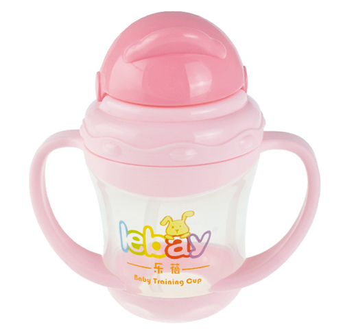 樂(lè)蓓yingye學(xué)飲杯6915白粉紅色