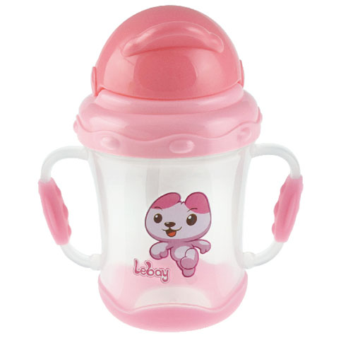 樂(lè)蓓防滑吸管杯6922粉紅色