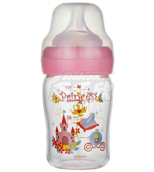 迪士尼寶寶寬口徑晶鉆玻璃奶瓶(小號)120ml