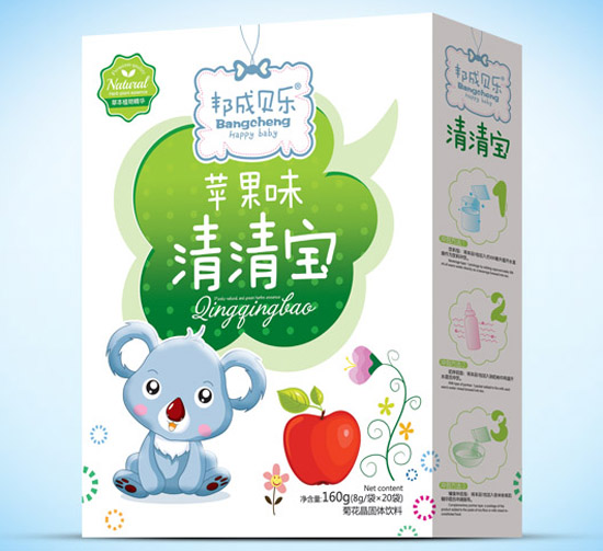 邦成貝樂(lè)清清寶盒裝蘋(píng)果味