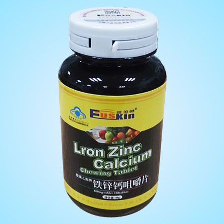盈美健鐵鋅鈣咀嚼片