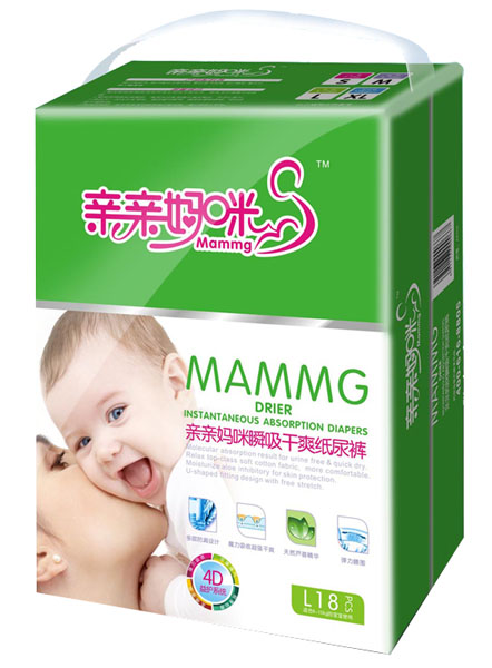 親親媽咪瞬吸干爽紙尿褲L18片