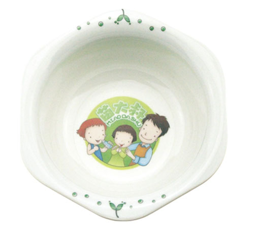 欣苗苗大叔密胺卡通六角碗