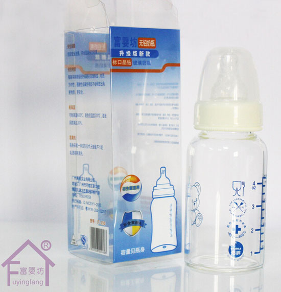 富嬰坊高硼硅標(biāo)口120mL玻璃奶瓶