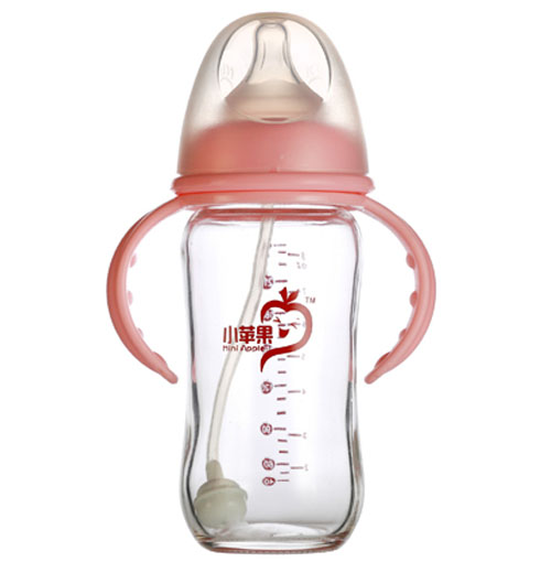 小蘋(píng)果防摔玻璃奶瓶240ml