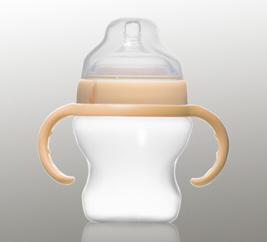 愛弗圖西240MLPP寬口葫蘆型奶瓶(淺卡其)
