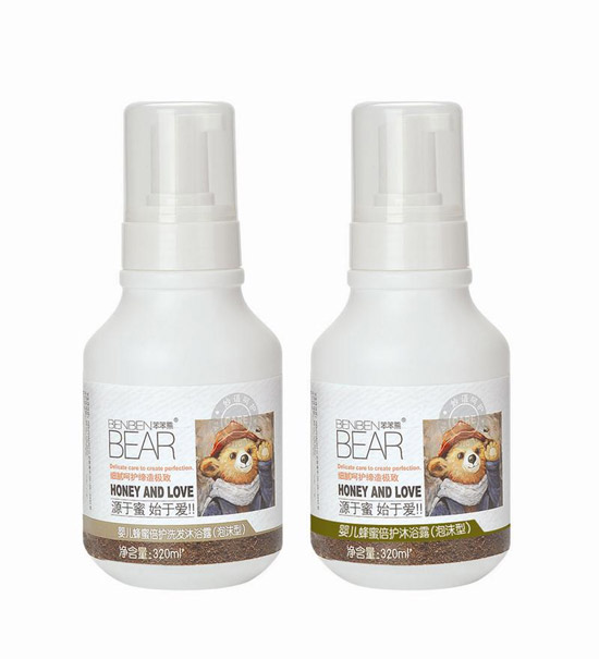 笨笨熊yinge蜂蜜倍護(hù)洗發(fā)沐浴露