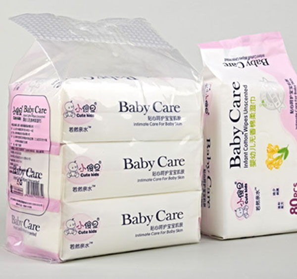 小傻旦yingye無(wú)香綿柔濕巾80片