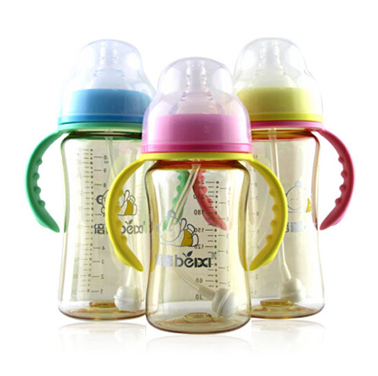 倍喜寬口弧形PPSU奶瓶240ML