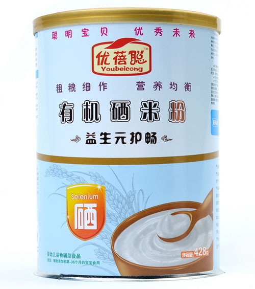 優(yōu)蓓聰有機硒米粉益生元護暢配方(鐵聽)