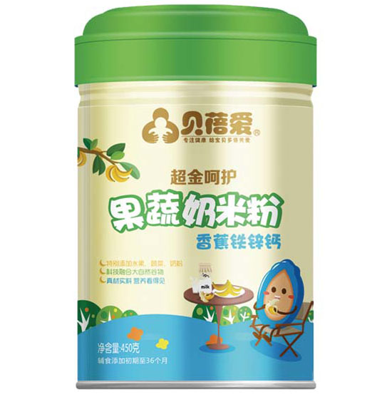 貝蓓愛果蔬奶米粉(香蕉鐵鋅鈣)