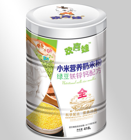 歡喜娃綠豆鐵鋅鈣配方小米營養(yǎng)奶米粉