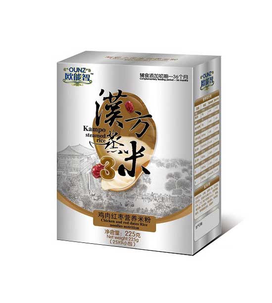 歐能智盒裝3段雞肉紅棗營(yíng)養(yǎng)米粉