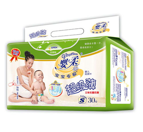 寶寶專家超級(jí)薄yinge紙尿片S碼30片
