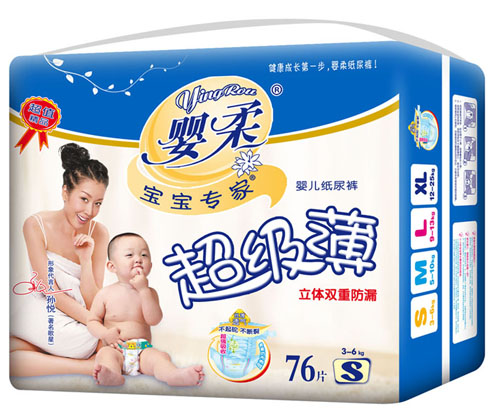 寶寶專家超級薄yinge紙尿褲S碼72片