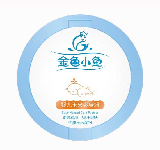 金色小魚yinge玉米爽身粉