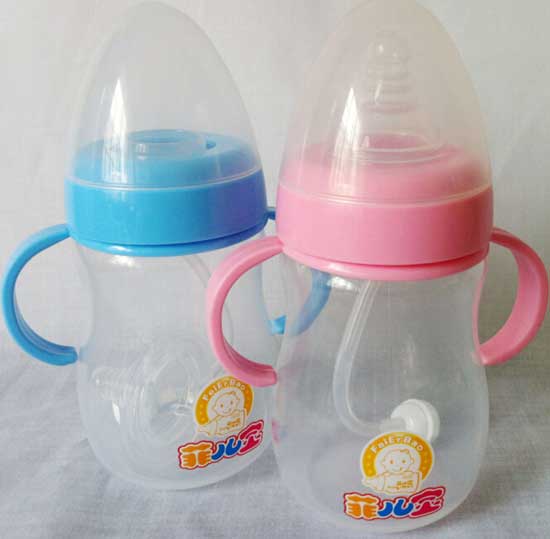 菲兒寶300ML寬口PP全自動奶瓶(粉藍)