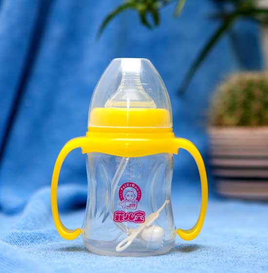 菲兒寶210MLPP全自動雙柄寬口奶瓶(黃)