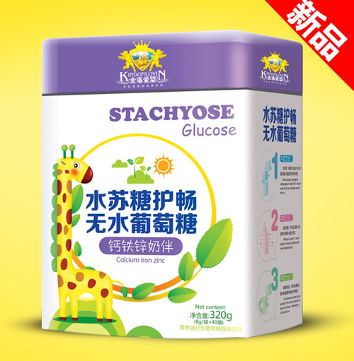 復件金盾愛嬰水蘇糖葡萄糖鈣鐵鋅奶伴(聽)