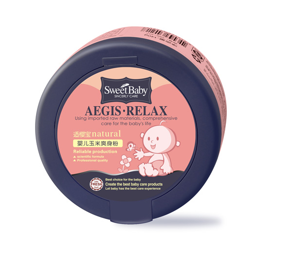 新適櫻寶yinge玉米爽身粉