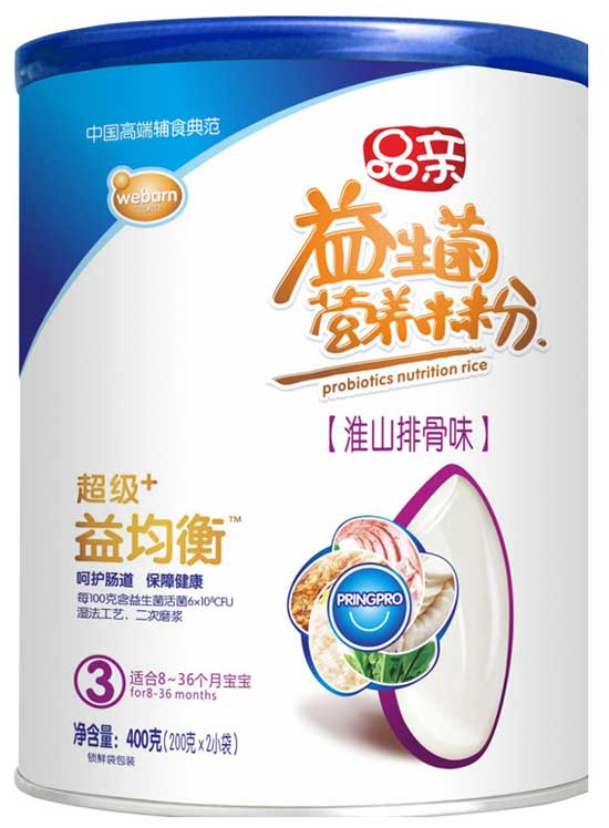 品親超級+益菌衡淮山排骨味營養(yǎng)米粉