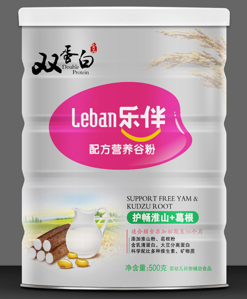 樂伴護(hù)腸淮山+葛根雙蛋白營養(yǎng)谷粉500克