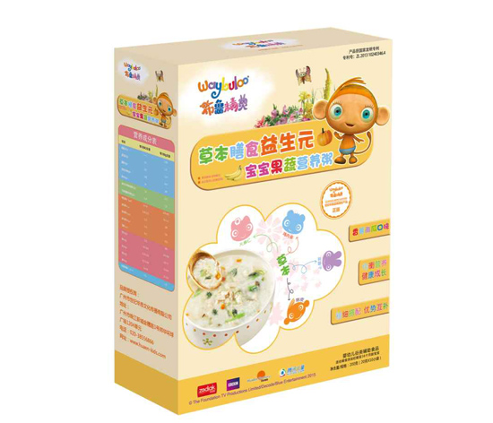 布魯精靈草本膳食益生元寶寶果蔬營養(yǎng)粥