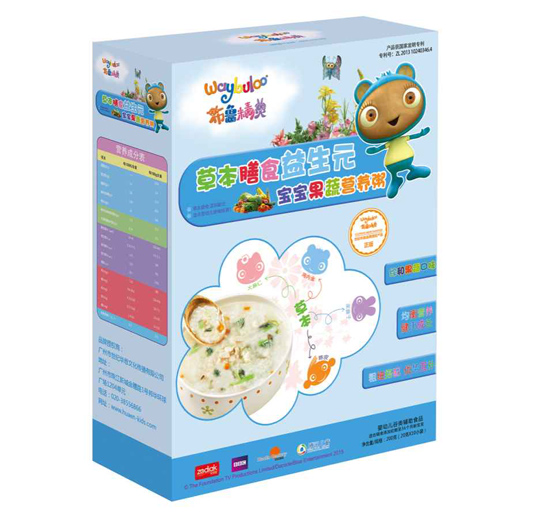 布魯精靈草本膳食益生元寶寶果蔬營養(yǎng)粥