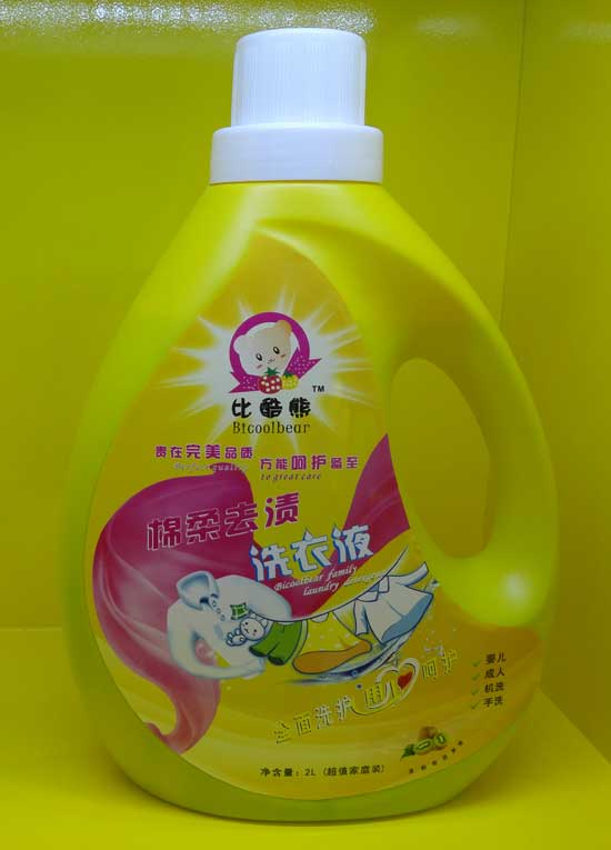 比酷熊棉柔去漬洗衣液2L