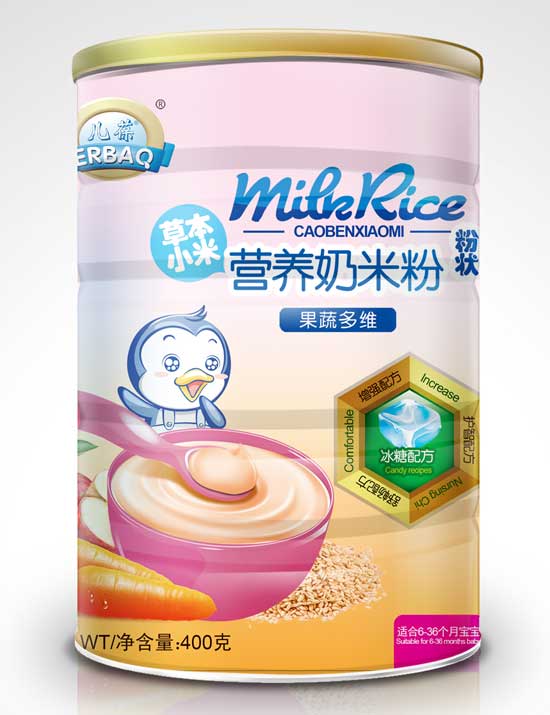 兒葆果蔬多維草本小米營(yíng)養(yǎng)奶米粉
