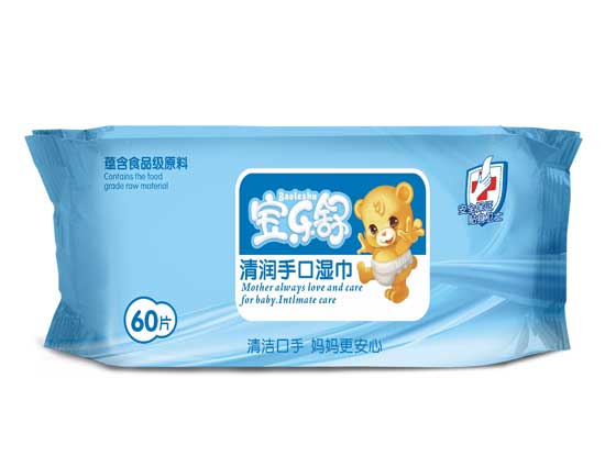 寶樂(lè)舒清潤(rùn)手口濕巾60片