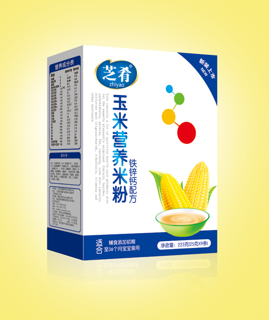 芝肴玉米營養(yǎng)米粉(鐵鋅鈣配方)盒裝
