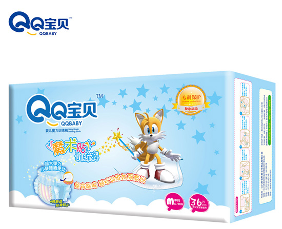 QQ寶貝魔術(shù)貼訓(xùn)練褲M36片
