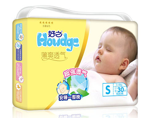好之薄爽透氣yinge紙尿褲S碼30片