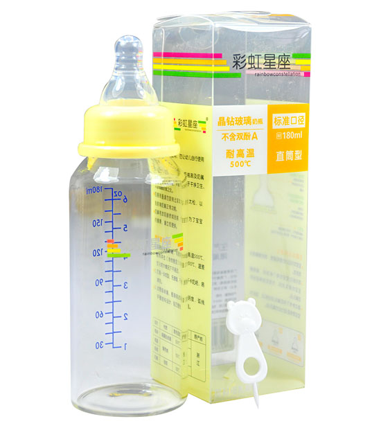 彩虹星座180ml直筒型標(biāo)準(zhǔn)奶瓶