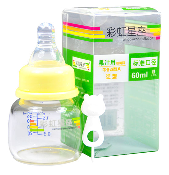 彩虹星座60ml弧型標準果汁瓶