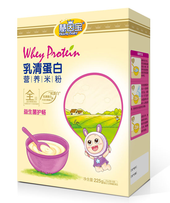 慧因?qū)氁嫔o(hù)暢盒裝乳清蛋白營養(yǎng)米粉