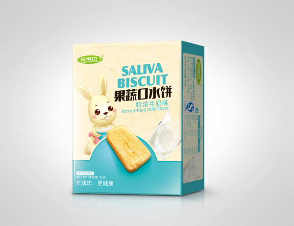 倍思貝特濃牛奶味蔬果口水餅